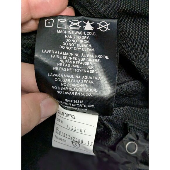 Scorpion Exo Women Blk Motorcycle Jacket Large Quilted Zippered Cuffs liner - Picture 5 of 16